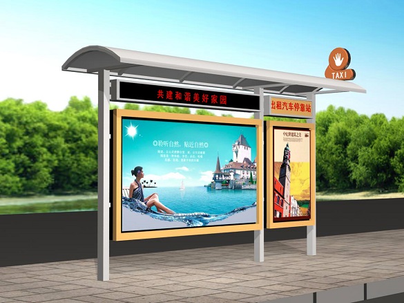 鄉(xiāng)鎮(zhèn)公交站臺(tái)燈箱