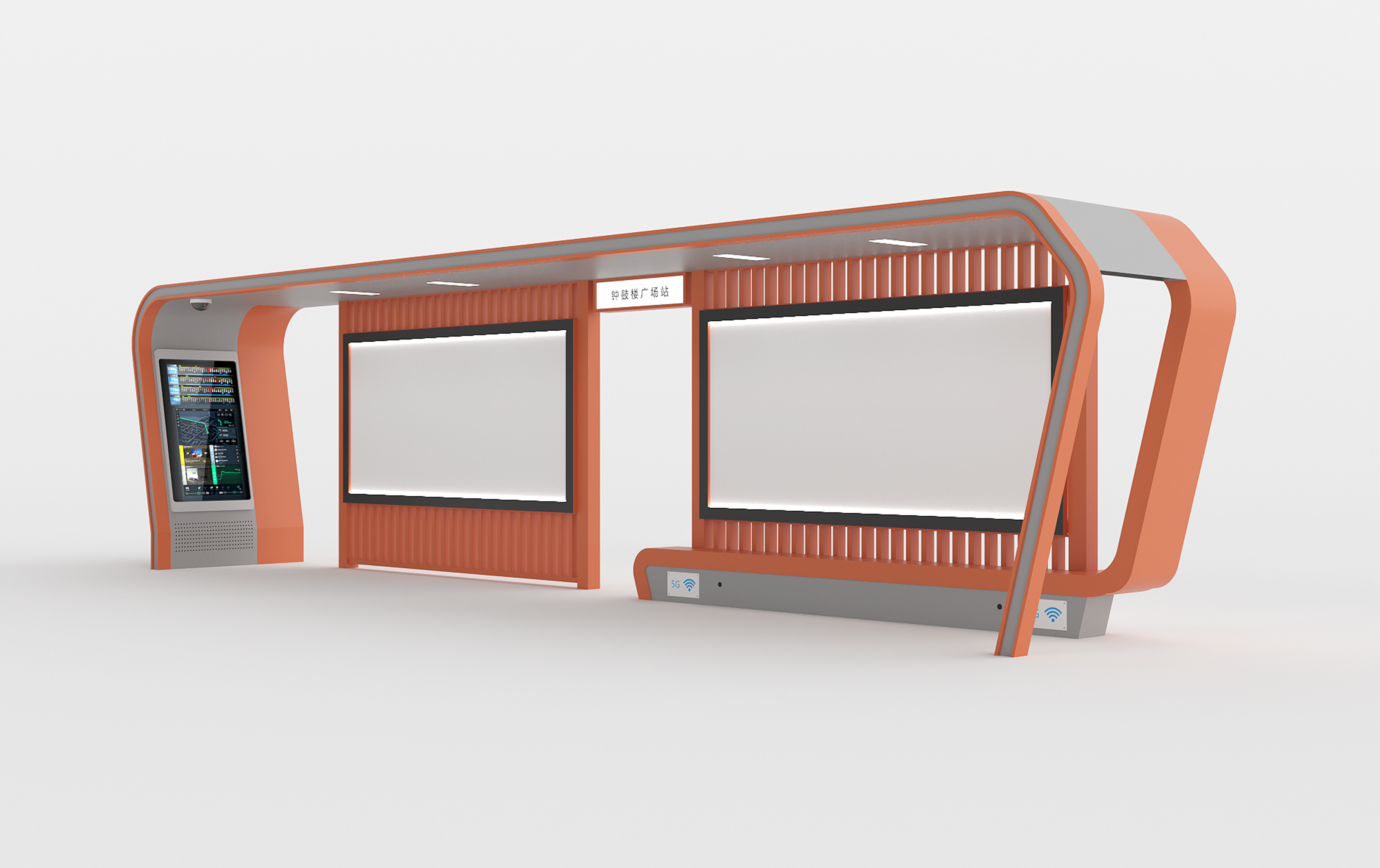 德陽(yáng)智慧公交站臺(tái)已安裝完畢